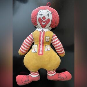 Vintage Ronald McDonald Stuffed Toy